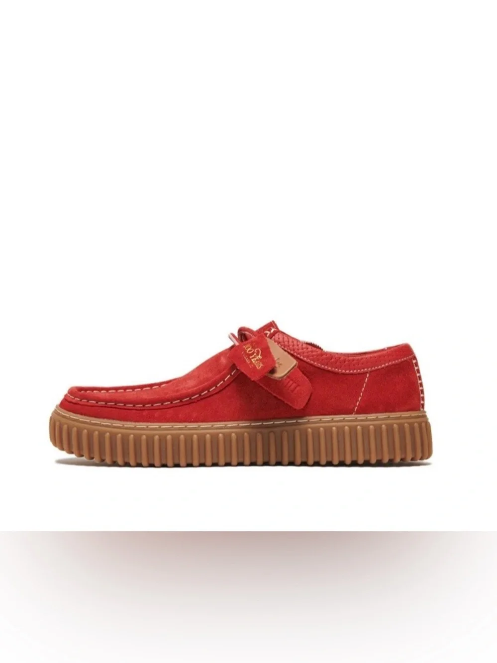 NWOB Clark’s 200 Aniversary Edition Red Suede Men's Casual Creeper Shoes Size 10